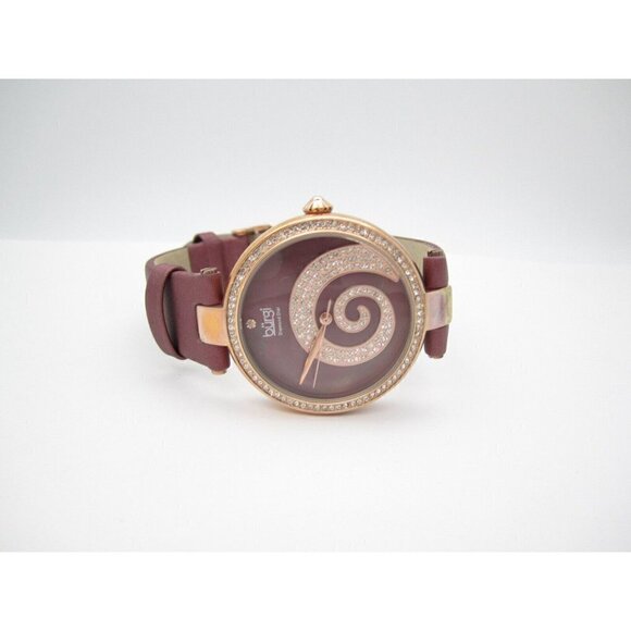 Women Burgi Diamond Dial Quartz WR Analog 40mm Dial Causal Round Watch (F667) - Picture 7 of 9